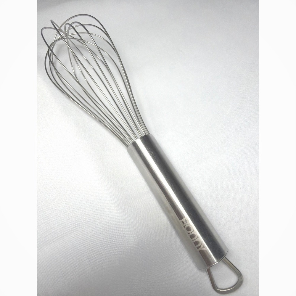 Bonny Stainless Steel Balloon Whisk Kitchen Tool Silver Metal Professional Style